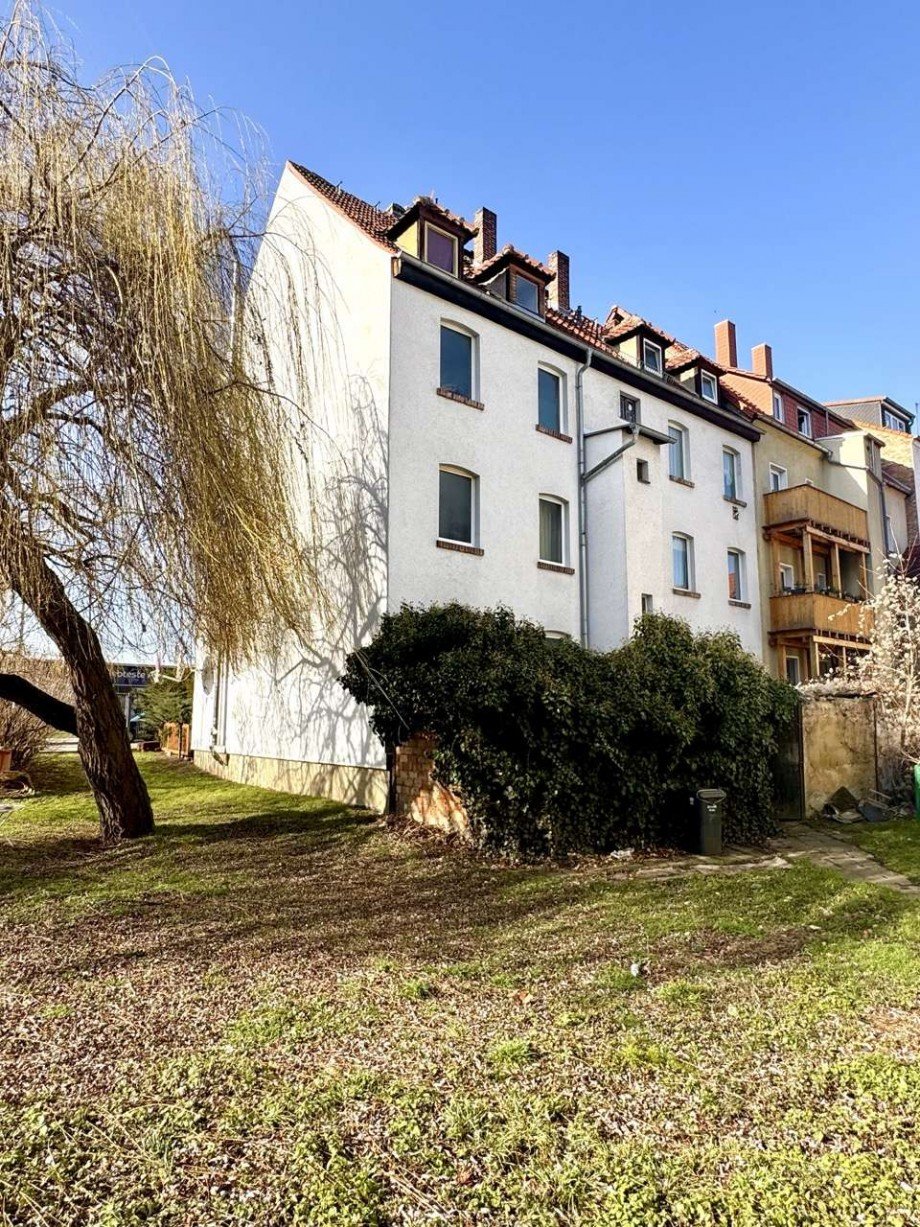 R�ckansicht Mehrfamilienhaus Halberstadt