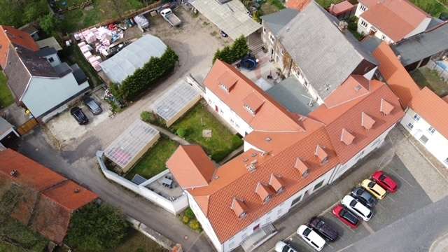 Luftaufnahme Mehrfamilienhaus Ballenstedt