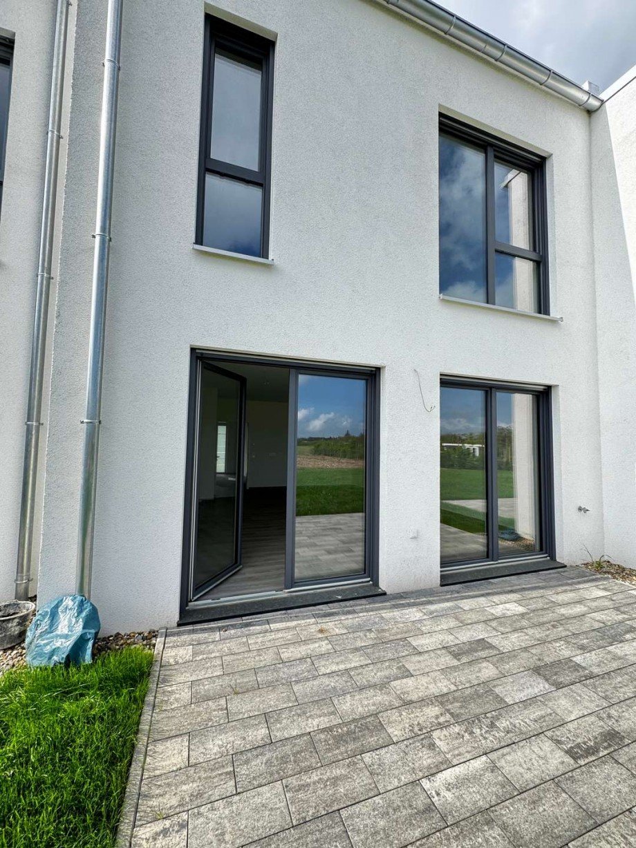 Zugang von der Terrasse Reihenmittelhaus Biederitz
