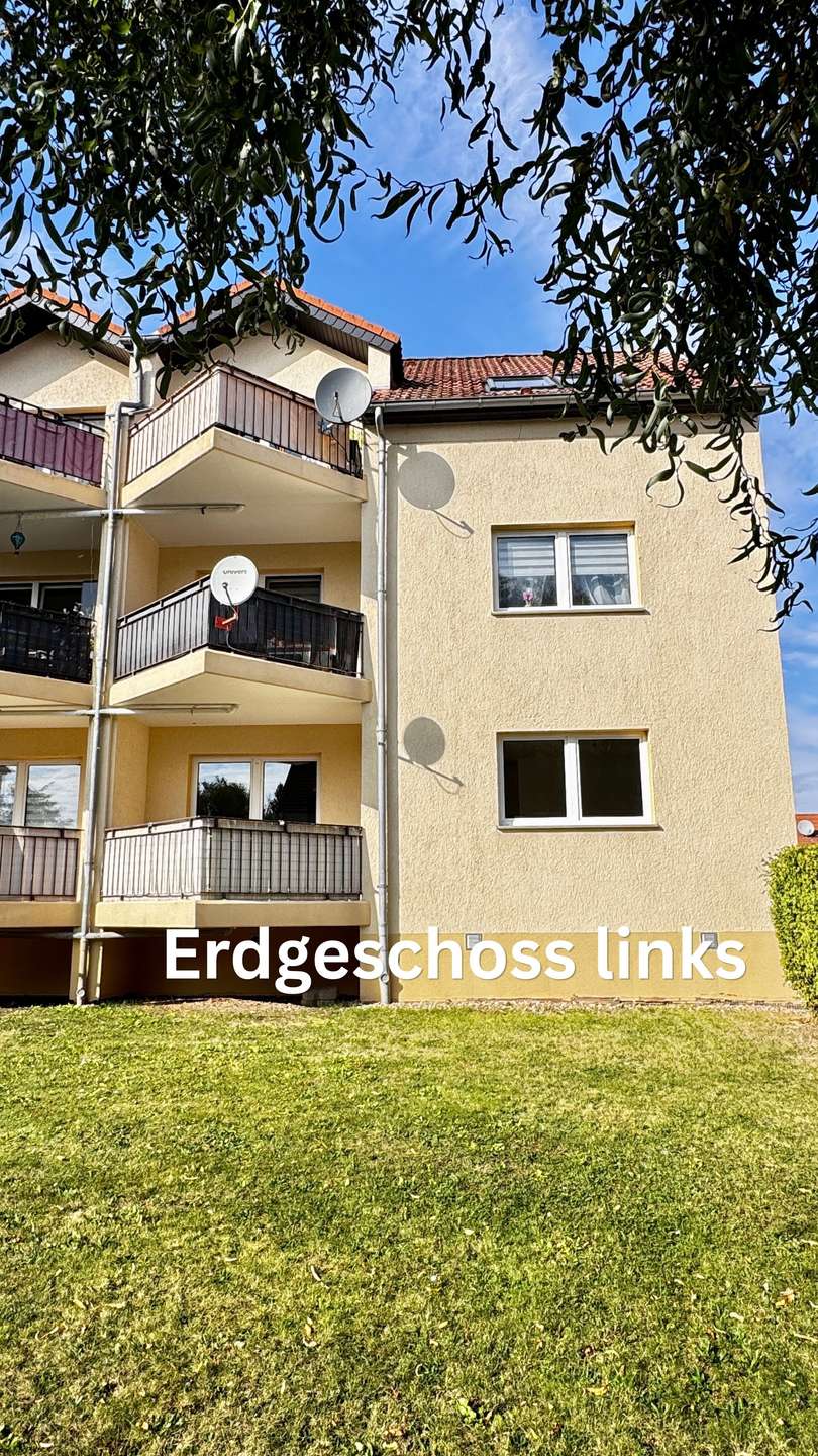 15 R�ckansicht Balkon bearbeitett Erdgeschosswohnung B�rdeland