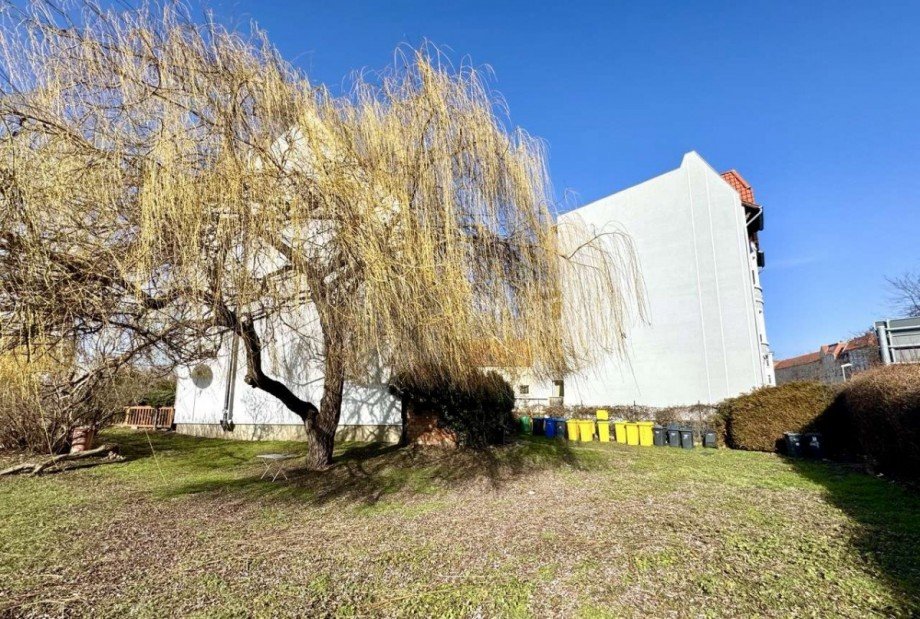 Gartenansicht Mehrfamilienhaus Halberstadt