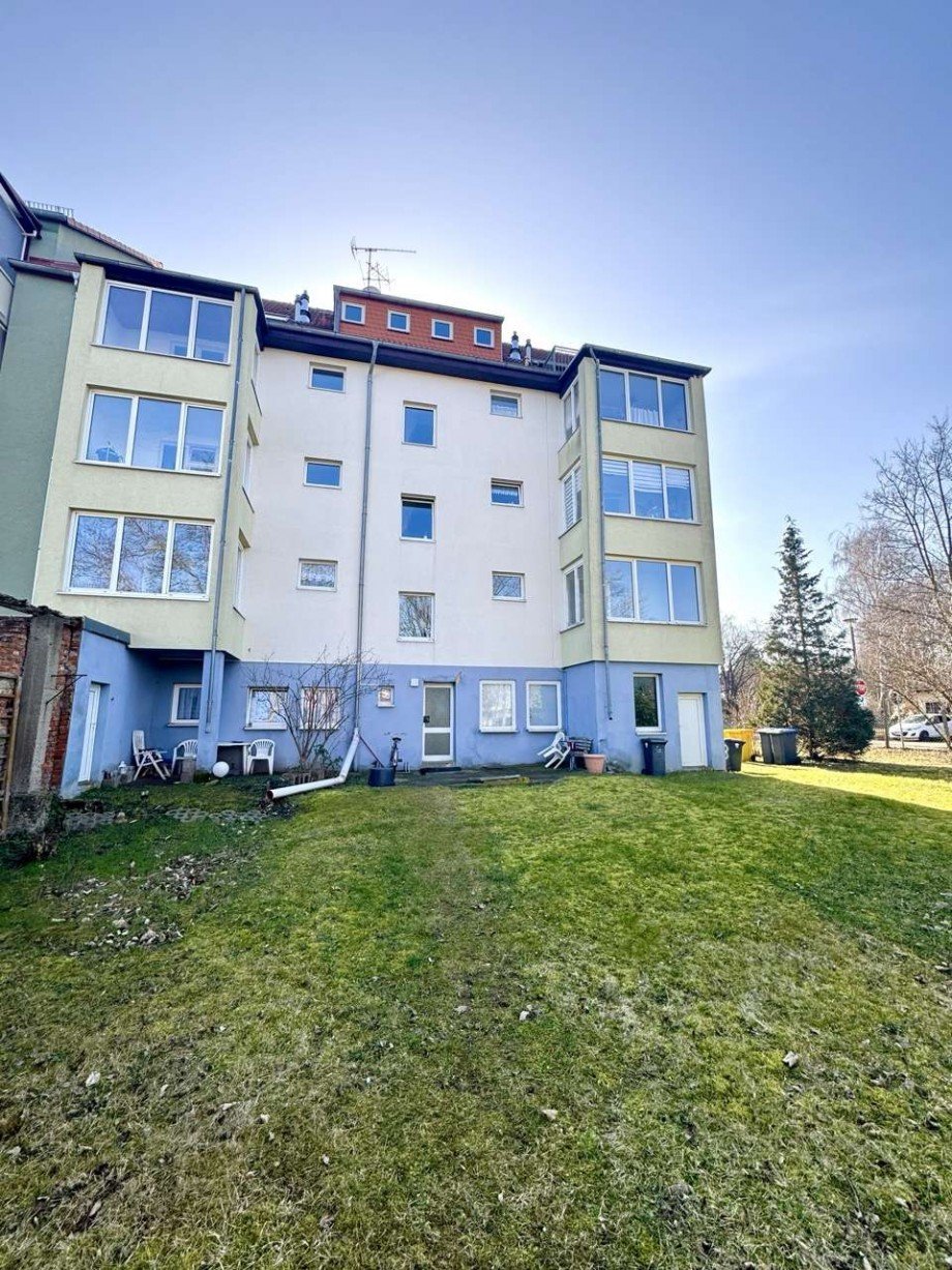 R�ckansicht Mehrfamilienhaus Halberstadt