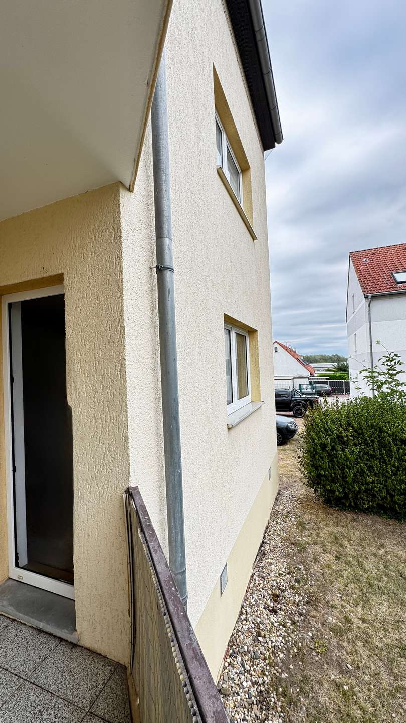 Gartenseite Erdgeschosswohnung B�rdeland
