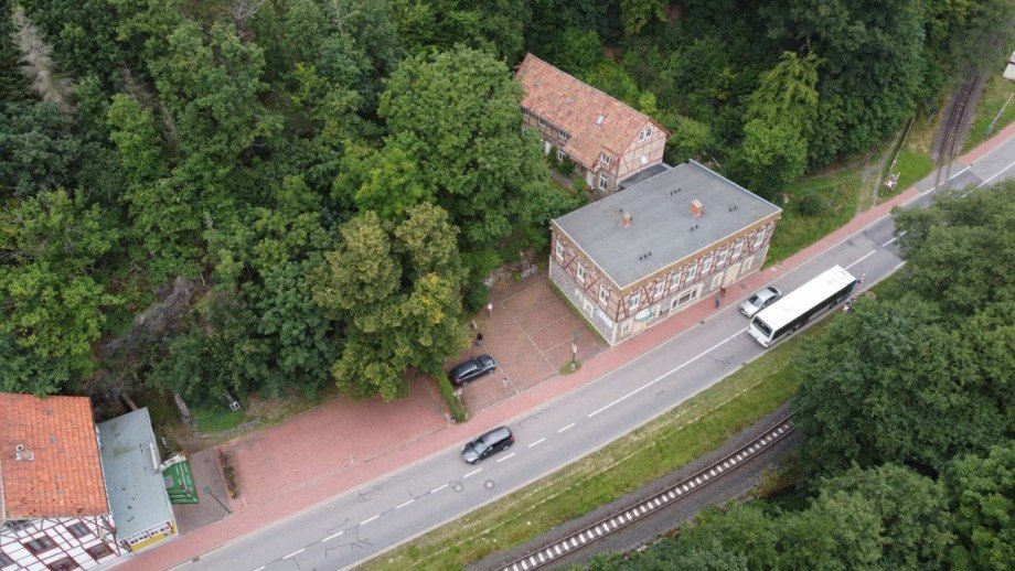 Luftansicht Pensionen Harzgerode