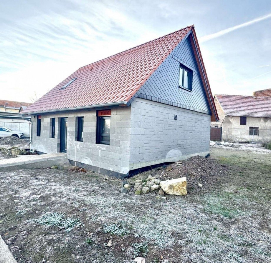 Stra�enansicht Einfamilienhaus Ballenstedt
