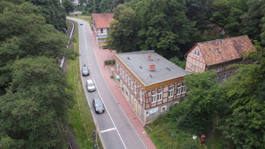 Luftansicht Pensionen Harzgerode