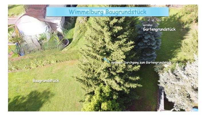 WB Luftbild3 Wimmelburg - Harz Wohngrundst�ck Baugrundst�ck mit zus�tzl. Gartenbereich am Ortsrand von Wimmelburg Mansfeld S�dharz zu verkaufen