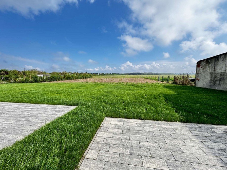 21+21a Ansicht Garten Reihenendhaus Biederitz
