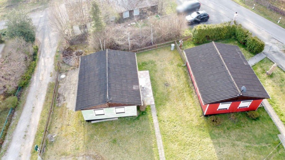 Altenbrak Luftbild Bedachung Bungalows Renditeobjekt Thale