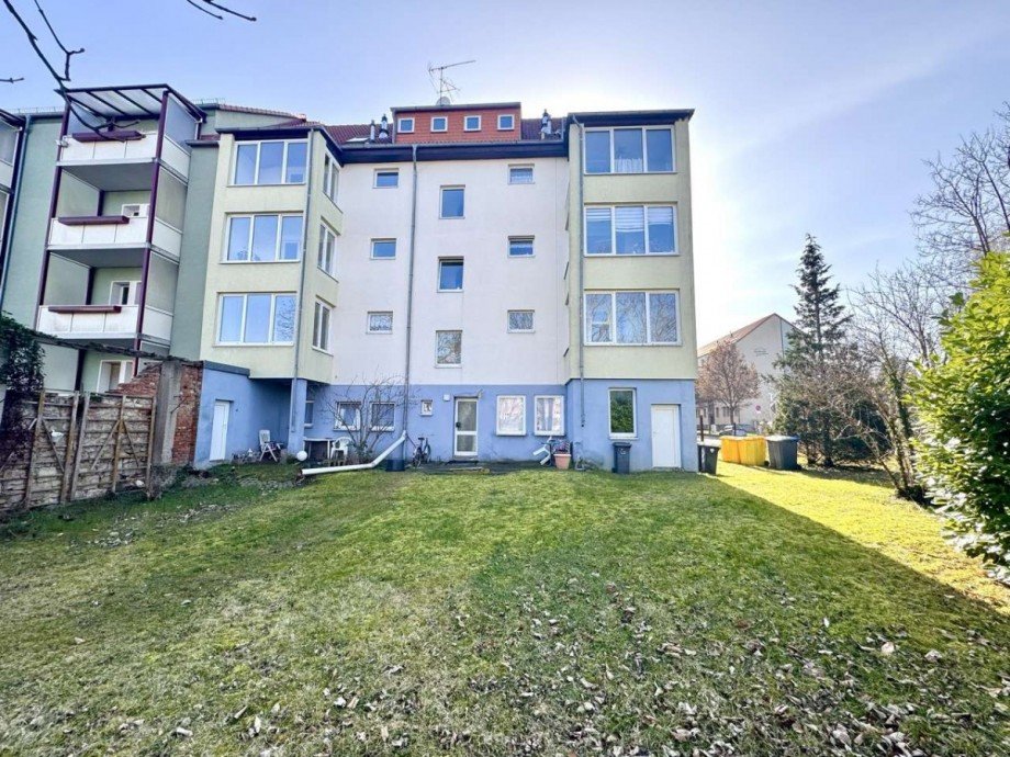 R�ckansicht Mehrfamilienhaus Halberstadt