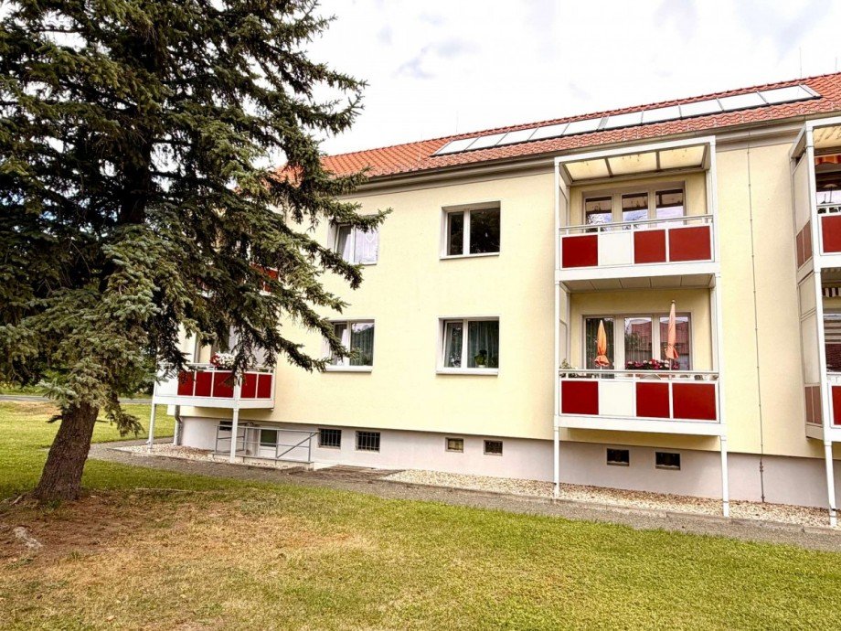 R�ckansicht Wohnung Ballenstedt