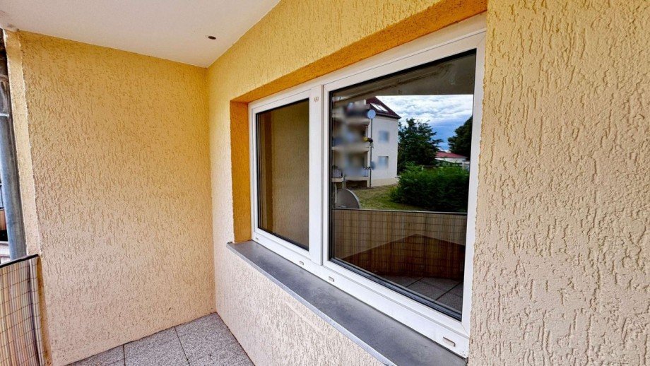 Fenster zum Balkon Erdgeschosswohnung B�rdeland