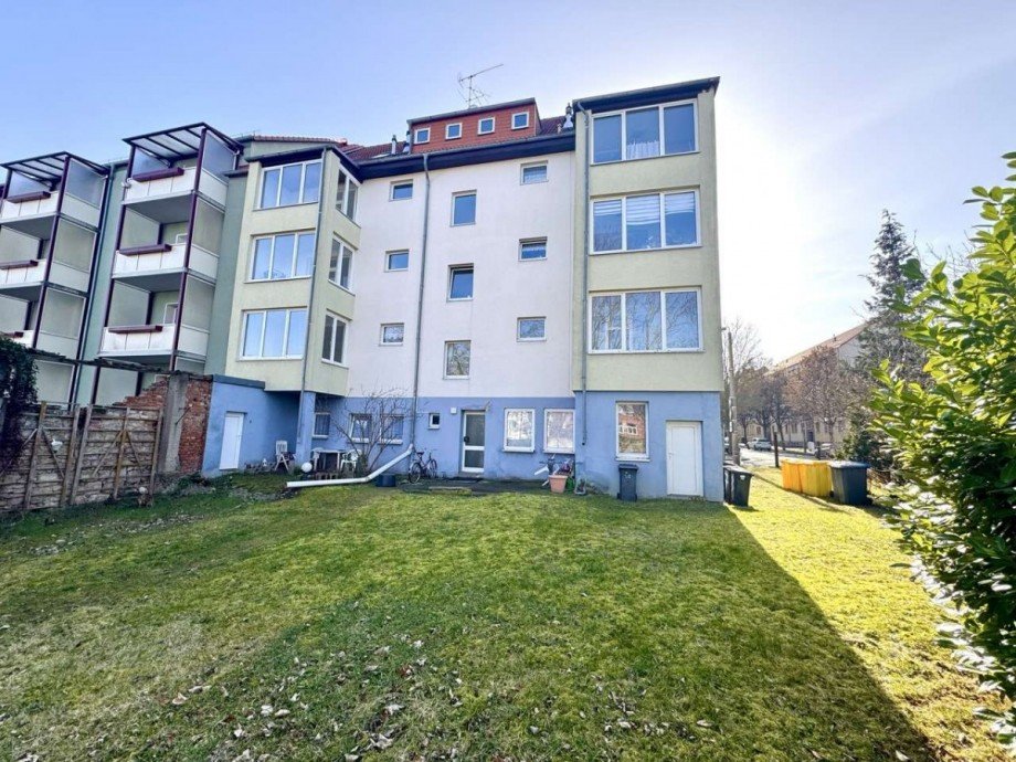 R�ckansicht Mehrfamilienhaus Halberstadt