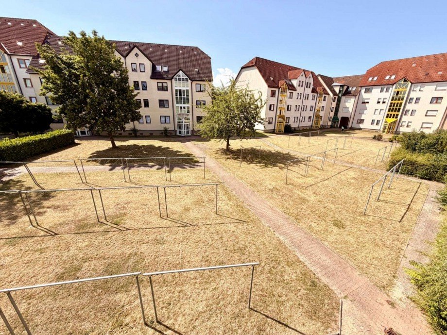 Aussicht vom Balkon Wohnung Ballenstedt