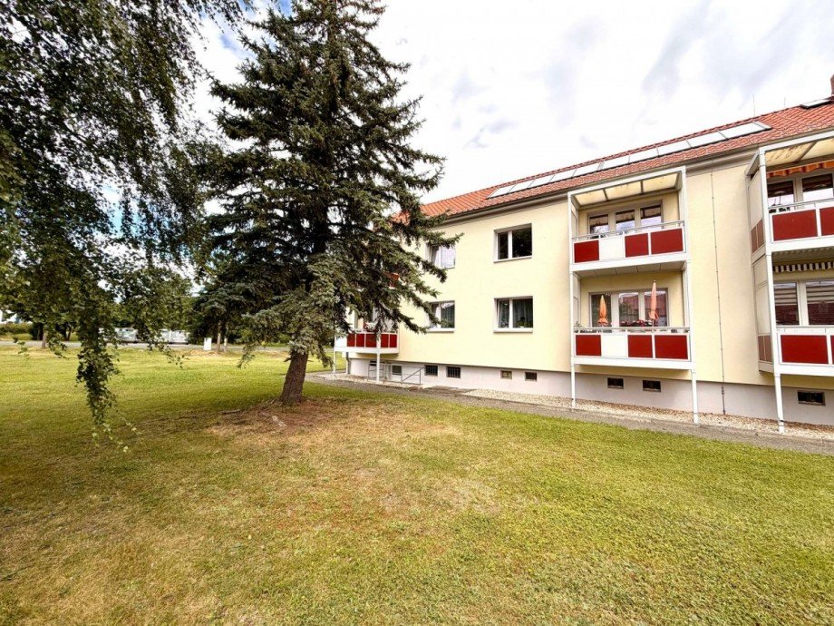 R�ckansicht Wohnung Ballenstedt